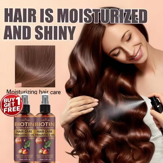 3-In-1 Rosemary & Batana Hair Oil Spray 100ml Each (Pack of 2)